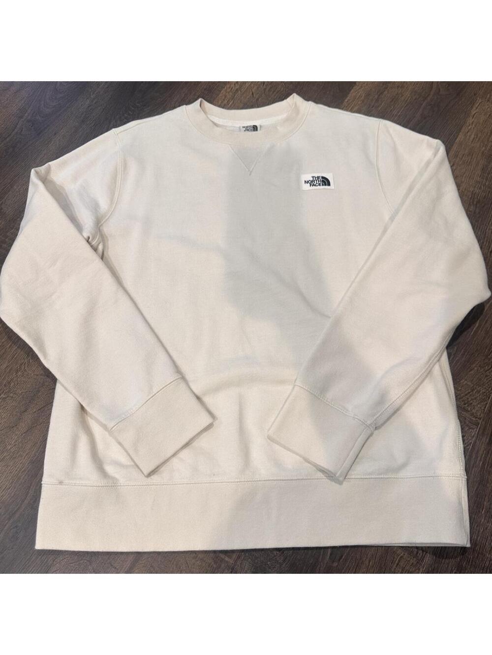 The North Face Women's White and Cream Sweatshirt